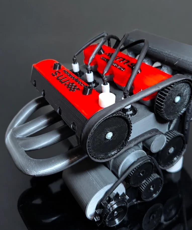 Motor maqueta impreso en 3D por Tunguis
